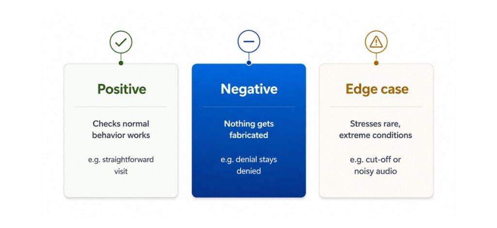 Generating Positive, Negative, and Edge Case Test Data for AI Note-Taking Applications