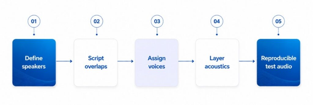 How to Generate Multi-Speaker Test Data for AI Note-Taking Applications