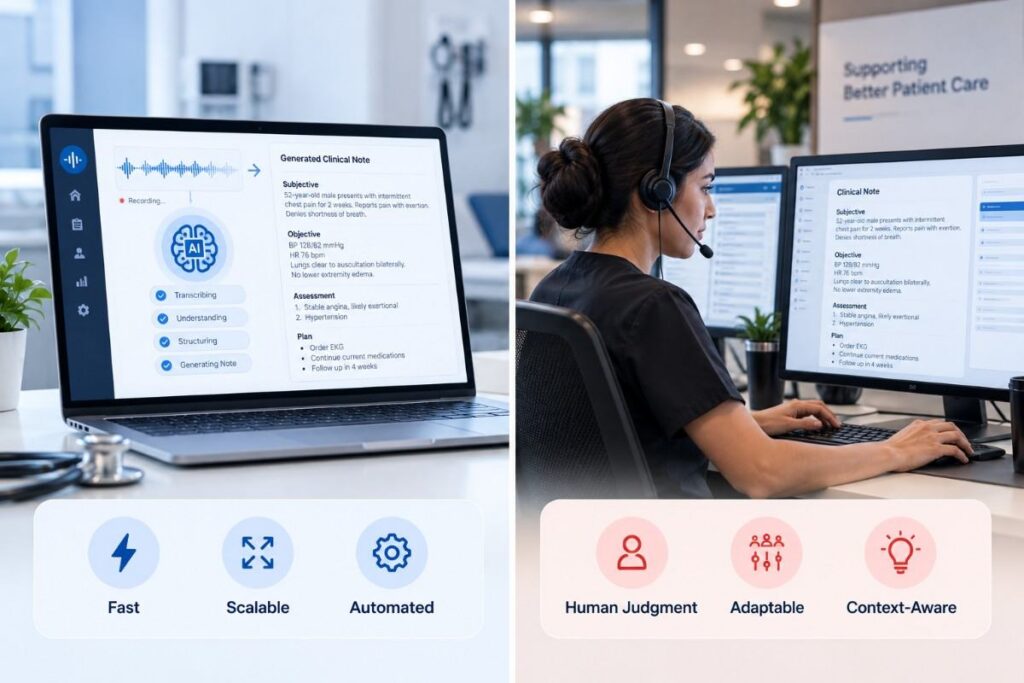 AI Medical Scribe vs. Virtual Scribe The Core Differences