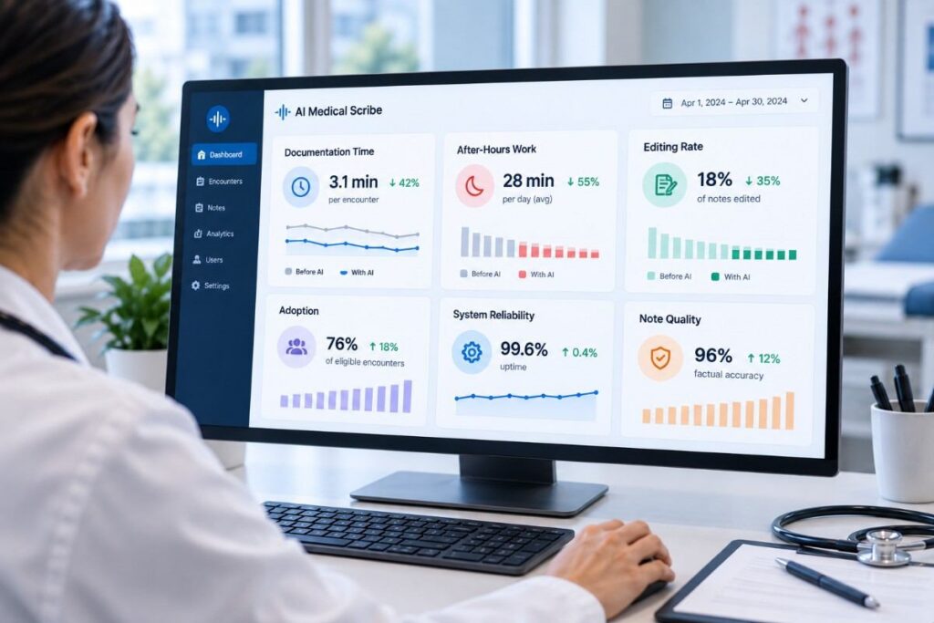 Build a Balanced AI Scribe Productivity Scorecard