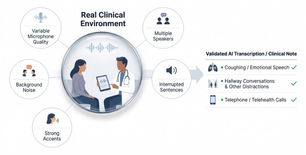 Evaluating Speech Recognition Under Real Conditions