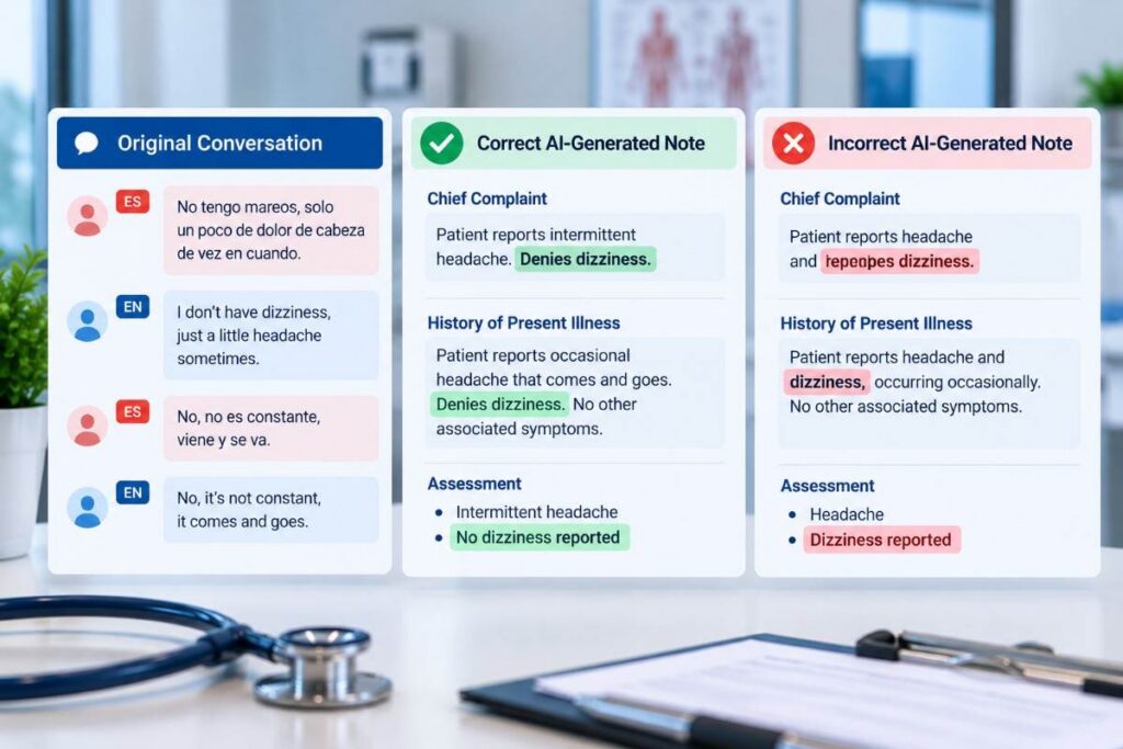 Clinical Accuracy Is More Important Than Translation Accuracy