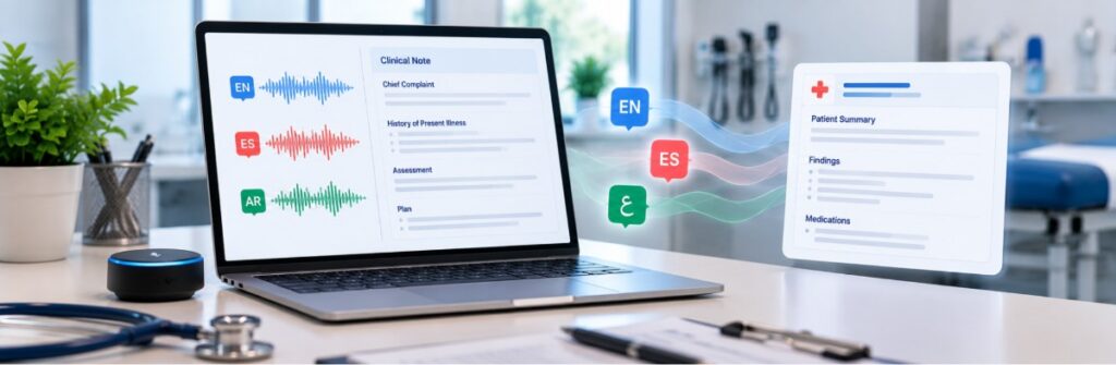 Multilingual AI Medical Scribe Testing